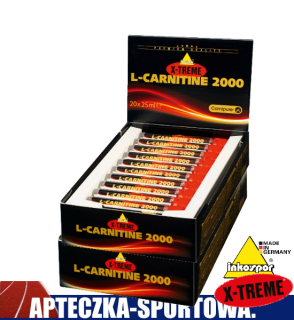 Spaľovač tuku - X-Treme L-karnitín 2000 40x 25 ml Inkospor