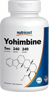 Spaľovač tuku - Yohimbine Johimbine 5 mg - 240 kapsúl