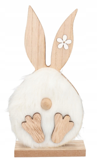 Veľkonočná dekorácia - Veľkonočné figurínové drevo zajac 24,5 cm