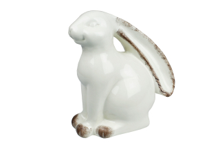 Veľkonočná dekorácia - Veľkonočná figúrka keramika Hare 20 cm