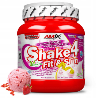 Spaľovač tuku - Výmena jedla, Amix Shake4 - Jahody