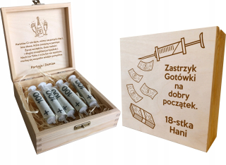 Cash injekcie darček k narodeninám 18 30 40 50 60