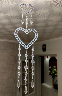 Darček na Valentína - Dekorácie 2 sŕdc Valentín 60 cm darček