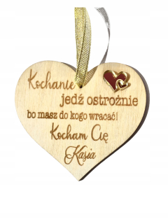 Darček na Valentína - Prívesok zlato jesť opatrne Valentín