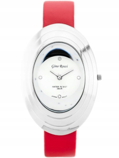 Sledujte G. Rossi - 6490A (ZG538D) Silver / Red + Box