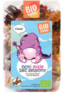 Gumičky (BEARS) BEZ GELATÍNU BEZ LEPKU 400g BIOMINKI