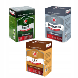 Sada 1x Jan 5L 1X ZUBER 5L 1X SŁOTWINKA 15L.
