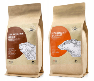 Zrnková káva -  2 kg SADA. KÁVA ZRNOK ČERSTVÉ PEČENÉ