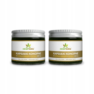 CBD - Sada 2 X Kapsule CBD kanabisom Oil 10% 50sztuk