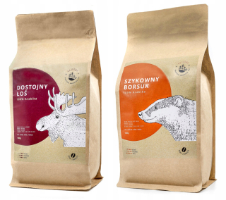 Zrnková káva -  2kg SADA ČERSTVÝCH ZRNOK Z KÁVY Z NÁDRŽE