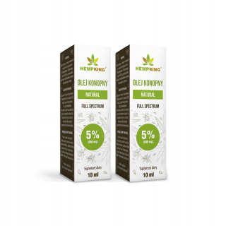 CBD - Kit 2x CBD Lovecký olej 5% 500mg 10ml