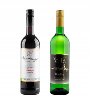 Sada 2x víno 0% Riesling Vendanges Rouge