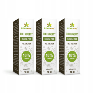 CBD - Súprava 3 x Hemp Knink Kinga 10% CBD Oil 10ml