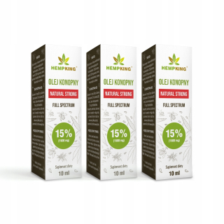 CBD - Súprava 3 x Hemp Knink Kinga 15% CBD Oil 10ml