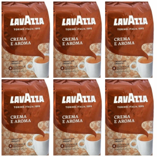 Zrnková káva - Sada 6 ks Lavazza Crema E Aroma 1KG propagácia