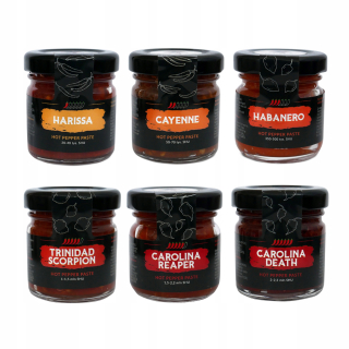Nastaviť 6x funky cestoviny 40 g indické horúce 100% kvalita