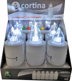 20x sviečky 2 dni 100% parafín 13 cm
