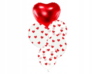 Darček na Valentína - Balónové pomaranče a klasické červené na Air alebo Hel Party Deco 5 cm