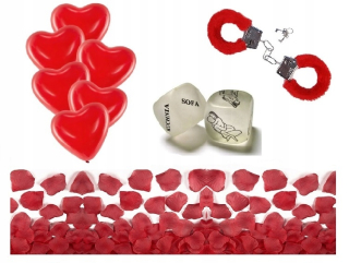 Darček na Valentína - Balóny pre valentínske vločky súpravy
