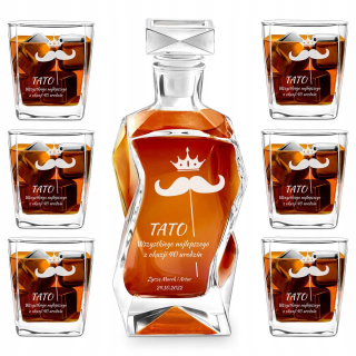 SET karafa s 6 šálok Grawer GIFT TATA