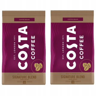 Zrnková káva -  Costa Coffee Dark 2x500g Obilie Káva