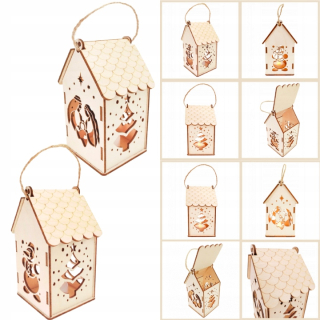 Halloween - Lucerny drevo Idekor 15 cm