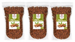 Orechy - Sada mandlí 3 x 1kg Kalifornské celé veľké