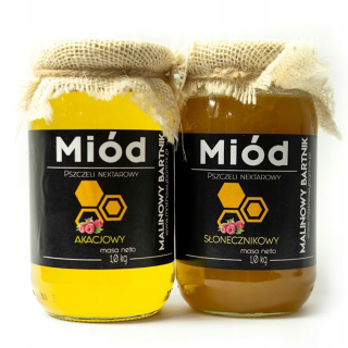 Sada agátovej a slnečnice medu - 2 kg