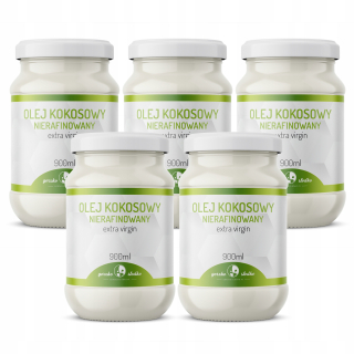 Definovaný kokosový olej Set Virgin 5x900ml