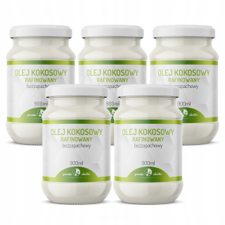 RAFINOVANÁ SADA KOKOSOVÝCH OLEJOV čistý 5x900ml