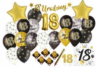 Sada osemnásť narodeninám 18 s osemnásteho balóniky