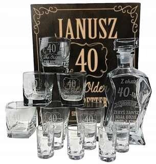 VIP box set karafy Poháre Poháre