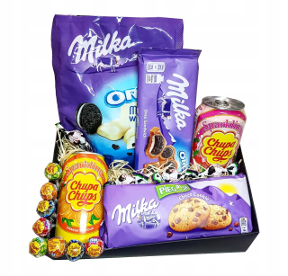 Sada Valentína pre neho. Darček. Sweets. Milka