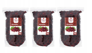 Sušené ovocie - Cranberry Set 3 x 1kg Sušené prirodzené rezanie