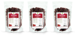 Sušené ovocie - Cranberry Set bez síry z USA Prírodné 3 x 1kg