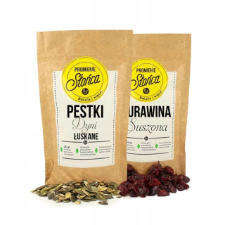 SET Sušené brusnice 500g + tekvicové semiačka 500g