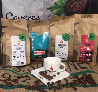 Káva mletá - Súbor mletého kávy, čerstvo spálený darček 1 kg