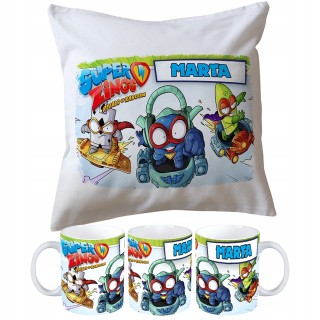 KIT cup + vankúš zings SUPER svoje meno!