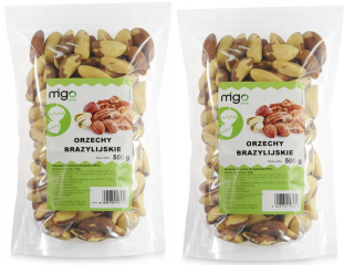 Orechy - Sada x2 brazílskych orechov 0,5 kg-migogroup