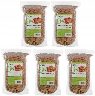 Orechy - Nastaviť X5 Prírodné mandle - 5kg - Migogroup
