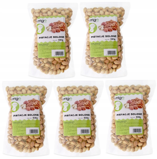 Orechy - Set X5 Pistachios pečené orechy 5x 500g