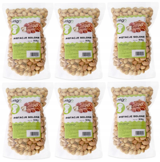 Orechy - Kit X6 Pistachios pečené orechy 6x 500g