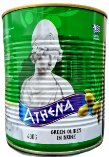 Zelené olivy v slanom mori Athena Mamouth Grécko