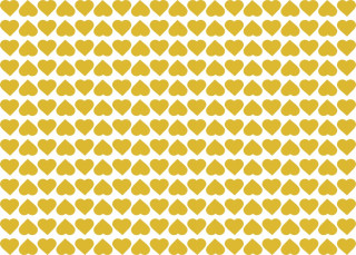 Darček na Valentína - Gold Heart Stickers 247 PCS 1,5 cm Valentín