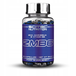 Testosterón - ZMA SCITEC ZMB6 60 čiapok horečnatý zinok B6 - sen