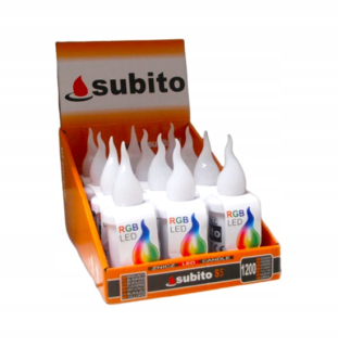 Elektrické sviečky subito S5 LED RGB premenná 12 ks