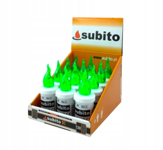 Elektrické sviečky subito S5 LED zelené 12 ks