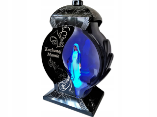 Mama mama mama oblack mramor +figurína LED
