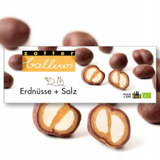 Orechy - Zotter - Soled arašidy v Bio Chocolate
