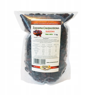 Sušené ovocie - CELÁ BRUSINA 1 kg BEZ KONZERVANTOV